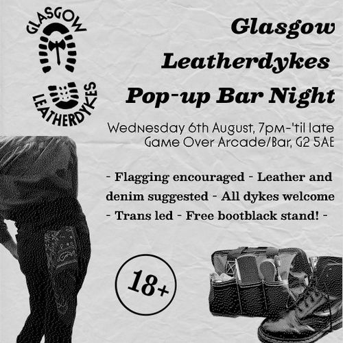 Bootblack Stand @ Glasgow Leatherdykes Pop-up Bar Night