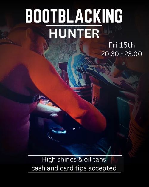 Hunter Bootblack Stand
High shines and oil tans
Cash and Card tips Accepted