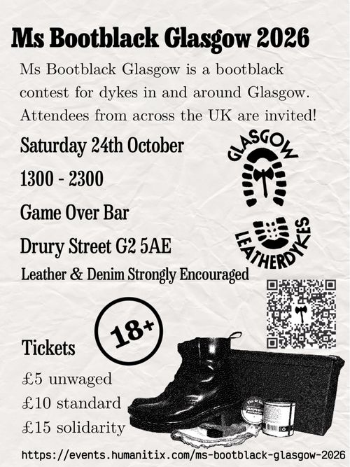 Ms Bootblack Glasgow 2026